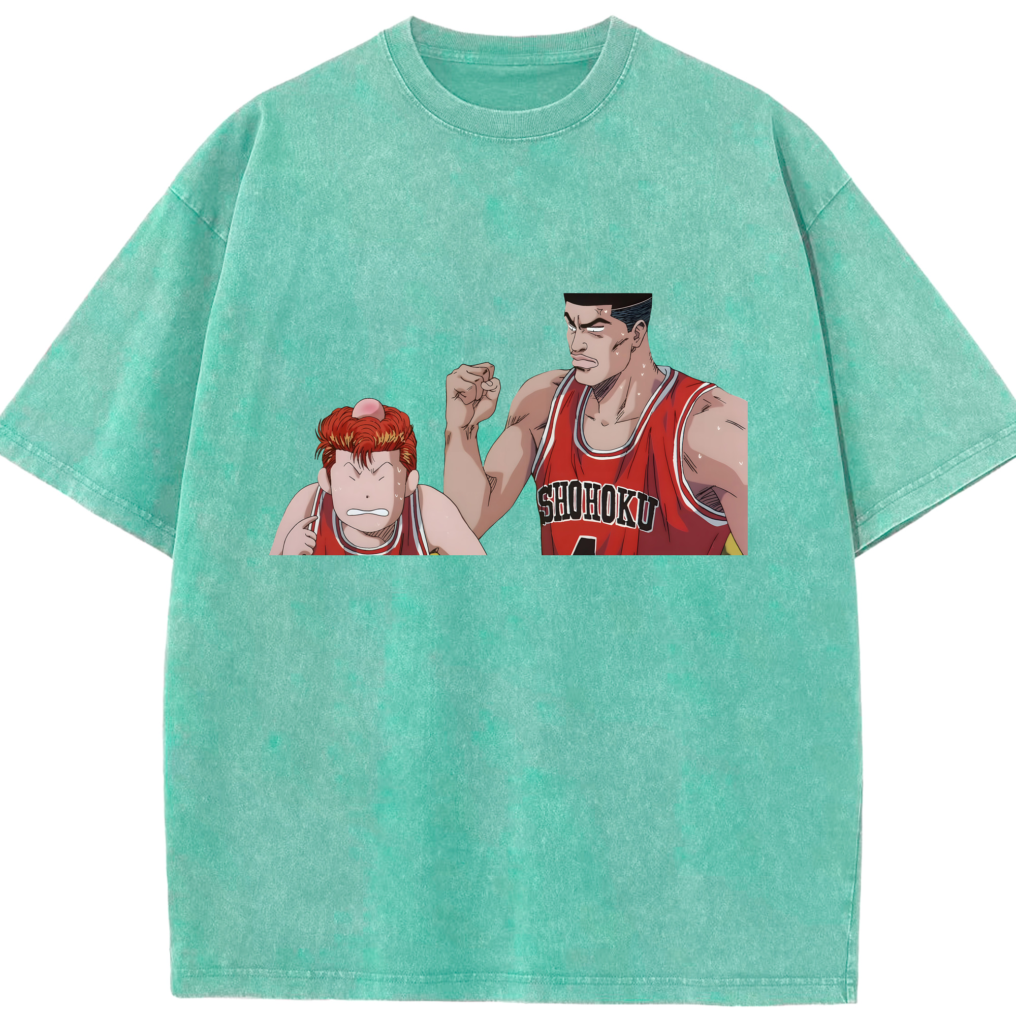 （画像用） SLAM DUNK／スラムダンク 綿100% ヴィンテージ風 半袖Tシャツ（フロントプリント）